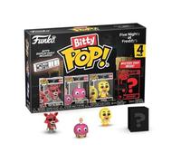 Funko Bitty Pop! Five Nights at Freddy's (FNAF) - Foxy 4PK - Foxy, Cupcake, Chica et Une Mini-Figurine Mystère en Surprise - 2.2 Cm Collectionnable - Étagère Empilable Incluse Fans