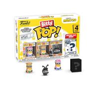 Funko Bitty Pop! Minions - Young Gru 4PK - Young Gru, 70’s Bob, Pet Rock Otto et Une Mini-Figurine Mystère en Surprise - 2.2 Cm - Minions 2 Collectionnable - Étagère Empilable Incluse
