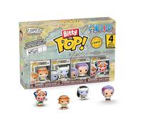 Funko Bitty Pop! One Piece - Nami - 4 Pack - 1 Chance sur 6 D'avoir Une Variante Rare Chaseet Une Mini-Figurine Mystère en Surprise - 2.2 Cm