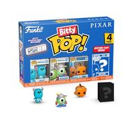 Funko Bitty Pop! Pixar - Monsters Inc. 4PK - Sulley, Boo, Mike Wazowski et Une Mini-Figurine Mystère en Surprise - 2.2 Cm - Pixar Collection Collectionnable - Étagère Empilable Incluse
