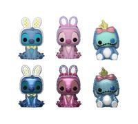 Funko Bitty Pop! Singles : Lilo & Stitch Eggs - 1 sur 6 à Collectionner - Styles variés - Idée Cadeau - Sacs de fête - Décoration de gâteau - 2,2 cm - Figurine à Collectionner