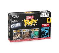 Funko Bitty Pop! Star Wars - Han Solo™, Chewbacca™, Greedo™ et Une Mini-Figurine Mystère en Surprise - 2.2 Cm Collectionnable - Étagère Empilable Incluse - Idée de Cadeau - Produits Officiels
