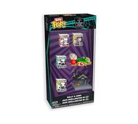 Funko Bitty Pop! Starter Set: Disney - The Nightmare Before Christmas - TNBC - 4 Mini Figures - Town - Ride - 6 Pieces - Jack - Sally - Zero - Figurine en Vinyle de Collection - Idée Cadeau