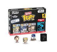 Funko Bitty Pop SW - Luke 4pket Une Mini-Figurine Mystère en Surprise - 2.2 Cm - Star Wars Collectionnable - Étagère Empilable Incluse - Idée de pour Sac Surprise de Fête