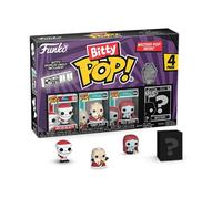 Funko Bitty Pop! The Nightmare Before Christmas - Santa Jack 4PK - Santa Jack, Sandy Claws, Vampire Teddy with Duck et Une Mini-Figurine Mystère en Surprise - 2.2 Cm Collectionnable