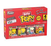 Funko Bitty Pop The Simpsons Lot De 4 Mini Figurines En Vinyle Chase