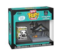 Funko Bitty Pop! Town: Disney - The Nightmare Before Christmas (TNBC) - Jack Skellington at Home - Figurine en Vinyle de Collection - Idée Cadeau - Produit Officiel - Jouets pour Enfants et Adultes