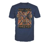 Funko Black Panther Wakanda Forever - Groupe - T-Shirt POP (M)