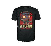 Funko Boxed Tee: Gamerverse - Miles Morales - Medium - Marvel - T-Shirt - Vêtements - Idée de à Manches Courtes pour Les Adultes Les Hommes et Les Femmes - Produits Officiels
