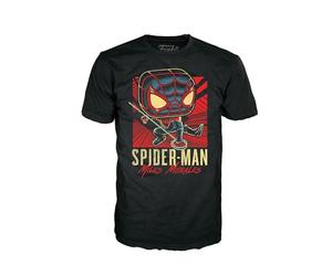 Funko Boxed Tee: Gamerverse - Miles Morales - Medium - Marvel - T-Shirt - Vêtements - Idée de à Manches Courtes pour Les Adultes Les Hommes et Les Femmes - Produits Officiels