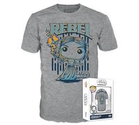 Funko Boxed Tee: Star Wars - Leia - Large - (L) - T-Shirt - Vêtements - Idée de à Manches Courtes pour Les Adultes Les Hommes et Les Femmes - Produits Officiels Fans