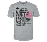Funko T-shirt The Mandalorian (Mando) – manches courtes – Taille L pour adultes, hommes et femmes