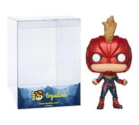 Funko Captain Marv e l (Chase) Figurine en vinyle avec 1 protecteur graphique compatible (425-36341 - B)