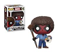 Funko Deadpool Bob Ross Playtime 70s With Afro Pop! Bobble Figure - Deadpool + Bob Ross - Figurine en Vinyle à Collectionner - Idée de Cadeau - Produits Officiels - Jouets pour les Enfants et Adultes