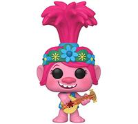 Funko DreamWorks Trolls Pop! - 47349 World Tour - Figurine de Poppy avec Guitare - Figurine en Vinyle 9 cm (UK Exclusive)