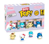 Funko – Pack de 4 Bitty Pop! Sanrio (Hello Kitty, Cinnamoroll, Pompompurin + mystère) – 2,2 cm