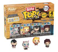 Funko – Bitty Pop! pack de 4 Demon Slayer : Inosuke, Rengoku, Genya + Mystère – Modèles variables