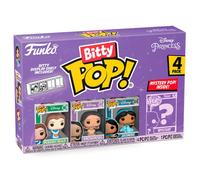 Funko Bitty Pop Pack 4 Disney Princesses - Belle paysanne/Pocahontas/Jasmin/Figurine mystère