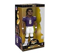 Funko Gold 12" NFL: Ravens - Lamar Jackson - 1 Chance sur 6 D'avoir Une Variante Rare Chasease - Figurine Articulée en Vinyle à Collectionner - Idée de Cadeau d'anniversaire - Produits Officiels