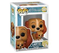 Funko Figurine Pop Disney La Belle et le Clochard – Lady avec chiot