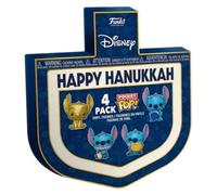 Funko Pocket Pop porte-clés Lilo & Stitch Hanukkah Bleu, doré