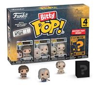 Funko Figurines Bitty Pop! Lord of the Rings – Pack 4 (Frodo, Gandalf, Gollum + Mystère) 2,2 cm