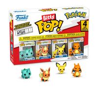 Funko - Bitty Pop! 4 Pack Pokemon Bulbasaur, Flareon, Pichu, Charizard - 0,9 pouce - Étagère incluse