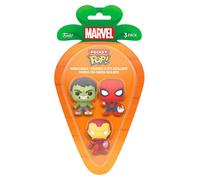 Funko – Figurine Pocket Pop blister Marvel Spider-Man, Hulk et Iron Man – Pack de 3 Multicolore