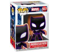 Funko Pop! Figurine en vinyle Black Panther – Marvel Holiday – Produit officiel, idée cadeau