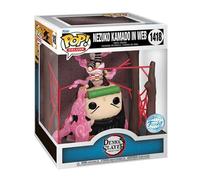Funko Figurine Pop Deluxe Nezuko Kamado In Web – Vinyle Multicolore Rose