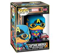 Funko Figurine Lumière Noire Captain America Marvel