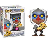 FunKo Figurine Pop - Disney - Le Roi Lion - Rafiki & Simba Flocked