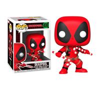Funko Pop! Bobble - Marvel Holiday Deadpool avec sucres d'orge - Figurine vinyle à collectionner