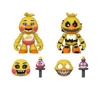 Funko Five Nights at Freddy's (FNAF) Snap: Nightmare Chica The Chicken & Toy Chica The Chicken 2PK - Mini-Figurine en Vinyle à Collectionner - Idée de Cadeau