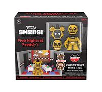 Funko Five Nights at Freddy's (FNAF) Snap: Playset - Stage with Freddy Fazbear - Gold - Mini-Figurine en Vinyle à Collectionner - Idée de Cadeau