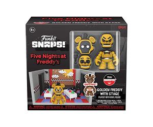 Funko Five Nights at Freddy's (FNAF) Snap: Playset - Stage with Freddy Fazbear - Gold - Mini-Figurine en Vinyle à Collectionner - Idée de Cadeau