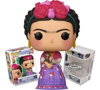Funko Frida Kahlo avec robe de fleurs et singe + ToyBop Protector : Retro Pop ! Art Icons Figurine en vinyle (livrée avec étui de protection anti-pop de luxe coffret cadeau)