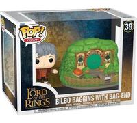 Funko Funko Pop ! Unisexe Bilbo Baggins avec Sac-End (Pop Town !) Figurine Vinyle 39 multicolore Standard