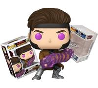Funko Gambit avec cartes chargées + protection anti-pop : Deadpool & Wolverine Pop ! Figurine Marvel Movies en vinyle (coffret cadeau livré avec boîte de protection de la marque ToyBop et étui de