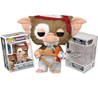 Funko Gizmo Gremlins 2 Pop Figurine rétro en vinyle avec nœud et bandeau rouge + protection anti-pop Coffret cadeau inclus