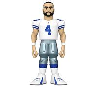Funko Gold 12" NFL: Cowboys - Dak Prescott - 1 Chance sur 6 D'avoir Une Variante Rare ChaseASE - Figurine Articulée en Vinyle à Collectionner - Idée de Cadeau d'anniversaire - Produits Officiels