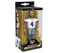 Funko Gold 5" NFL: Cowboys - Dak Prescott - 1 Chance sur 6 D'avoir Une Variante Rare Chasease - Figurine Articulée en Vinyle à Collectionner - Idée de Cadeau d'anniversaire - Produits Officiels