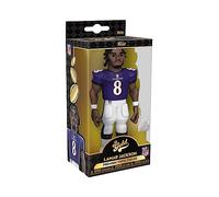 Funko Gold 5" NFL: Ravens - Lamar Jackson - 1 Chance sur 6 D'avoir Une Variante Rare Chase - Figurine Articulée en Vinyle à Collectionner - Idée de Cadeau d'anniversaire - Produits Officiels