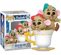 Funko Jaq & Gus Gus in Teacup #1544/83458 + protection anti-pop : Cendrillon 75e anniversaire Disney Pop Figurine en vinyle (coffret cadeau livré avec étui de protection de la marque ToyBop