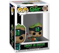 Funko Pop! Figurine en vinyle Marvel Gardiens de la Galaxie – Groot en pyjama avec livre