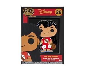 Funko Loungefly Pop! Disney Lilo & Stitch - Lilo with Scrump Pin | Goodies Officiels Cartoon/Animation - Jouet à Collectionner - Idée Cadeau Anniversaire pour Fans et Collectionneurs