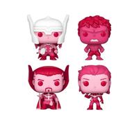 Funko - Marvel Valentines - Pack 4 figurines Pocket POP! Marvel Valentine 4 cm