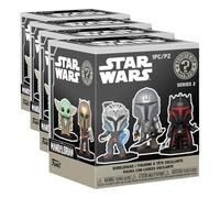 Funko Mystery Mini: The Mandalorian - Mini-Figurine en Vinyle à Collectionner - Idée de Cadeau - Produits Officiels - Jouets pour Les Enfants et Adultes - TV Fans et Exposer (Lot de 4)