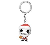 Funko Nightmare Before Christmas Père Noël Jack avec porte-clés de poche Jack-O-Lantern, multicolore, taille unique, Multicolore, taille unique