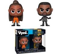FUNKO - Pack de 2 Figurines FunKo VYNL: Black Panther - T'Challa et Shuri noir G